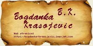 Bogdanka Krasojević vizit kartica
